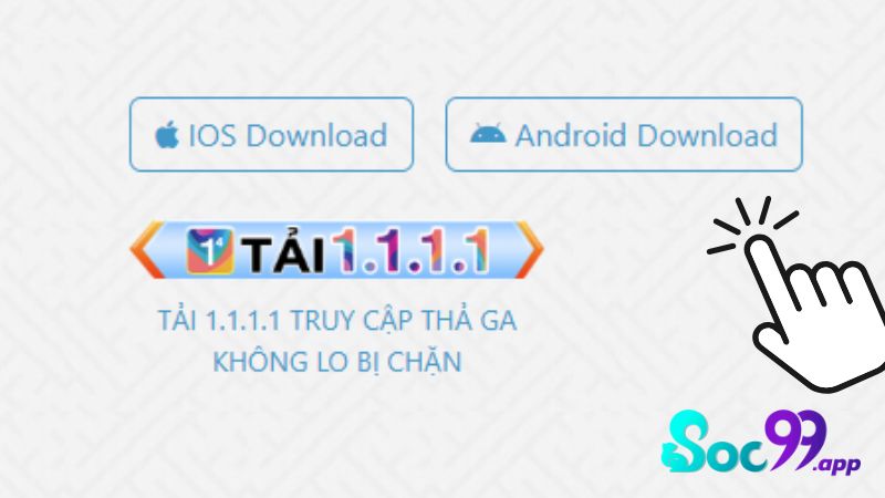 Quy trình tải app Soc99 trên iOS