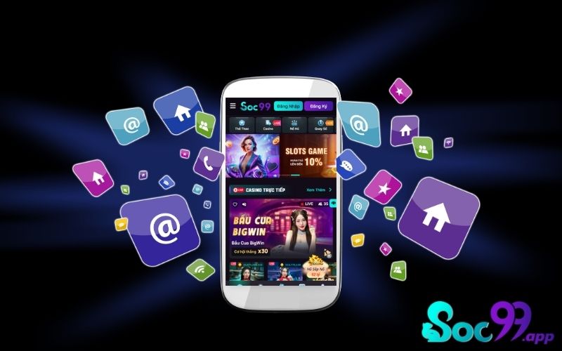 Giao diện thể thao SOC99 mobile